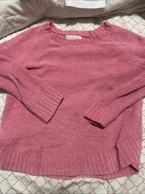 Pink Republic Rose-Pink Crewneck Knit Sweater